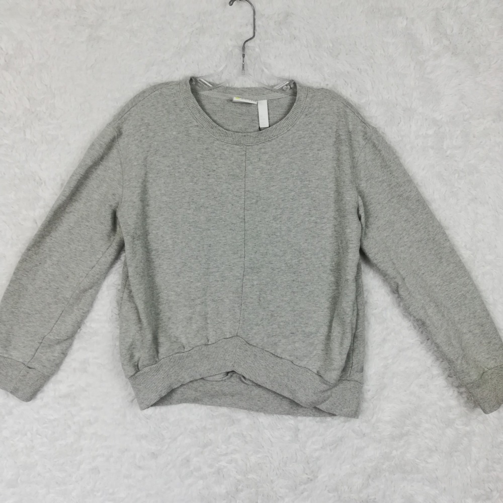 Zella Girls Youth Top Sweatshirt Gray Heather Pullover Crew Neck XL 14/16 New